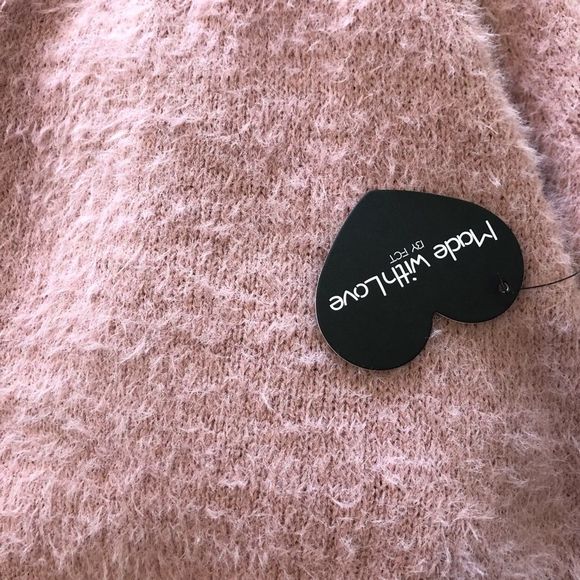 Soft fuzzy pink knit sweater new with tags - Picture 7 of 8